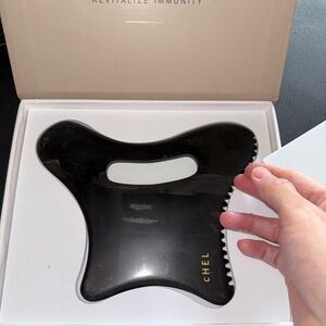 CHEL BODY Black Gua Sha Stone ~ Sculpt, Restore, Enhance ~ Brand new in box